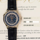 Patek Philippe World Time Chronograph 5930G-001 Blue Dial Sep 2016 - View 2