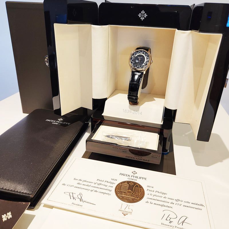 Patek Philippe World Time Moon 5575G-001 Black Dial Feb 2015