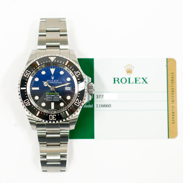 Rolex Sea-Dweller Deepsea 116660 D-Blue Dial Nov 2017