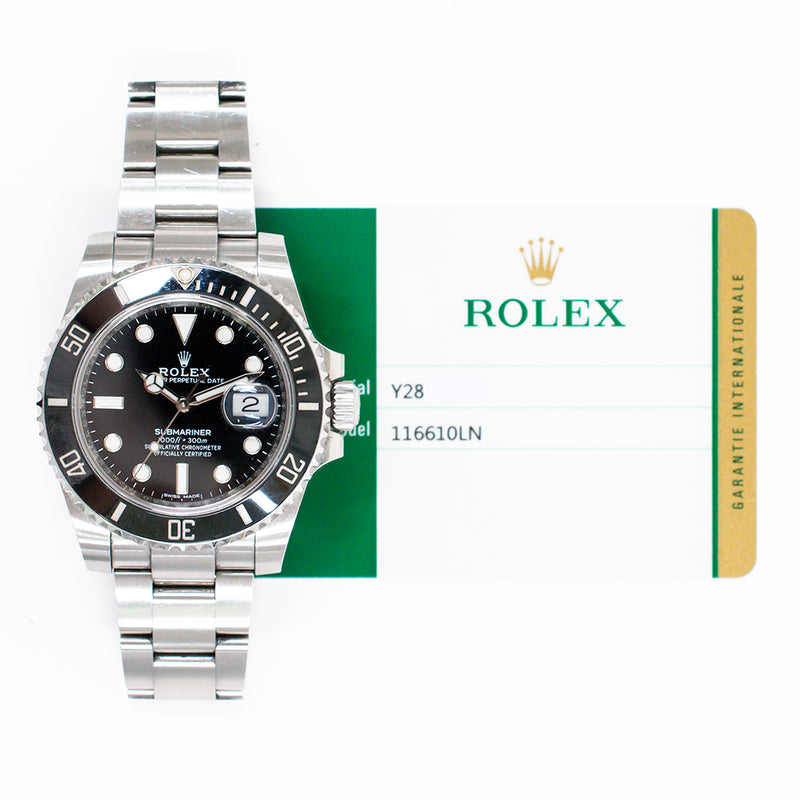Rolex Submariner Date 116610LN Black Dial May 2019