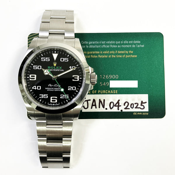 Rolex Air-King 126900 Black Dial Jan 2025