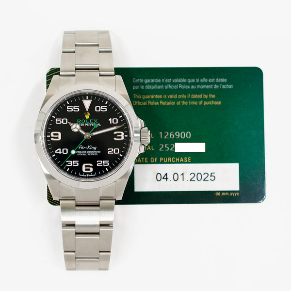 Rolex Air-King 126900 Black Dial Jan 2025 2