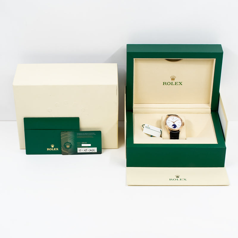 Rolex Cellini Moonphase 50535 White Dial May 2021