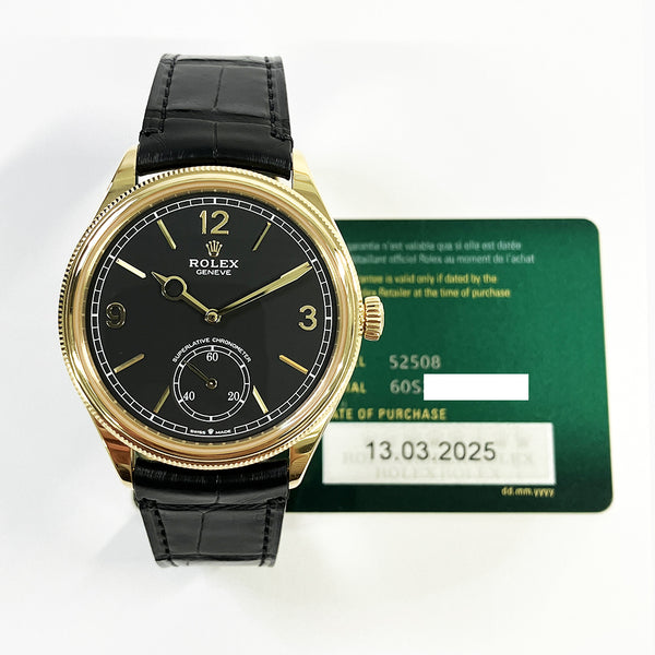 Rolex Cellini Moonphase 52508 Black Dial Mar 2025