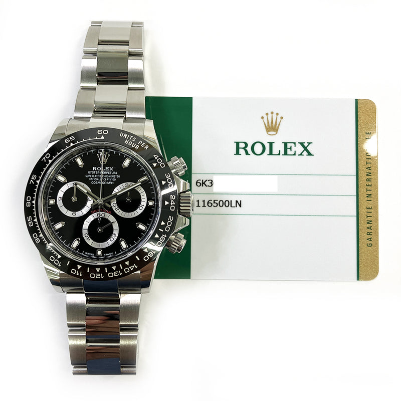 Rolex Cosmograph Daytona 116500LN Black Dial Dec 2018