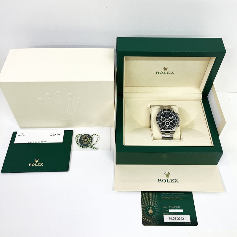 Rolex Cosmograph Daytona 116500LN Black Dial May 2022