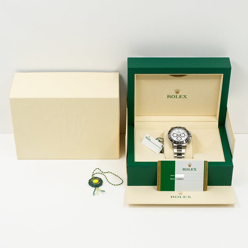 Rolex Cosmograph Daytona 116500LN White Dial Aug 2019