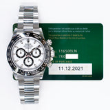 Rolex Cosmograph Daytona 116500LN White Dial Dec 2021