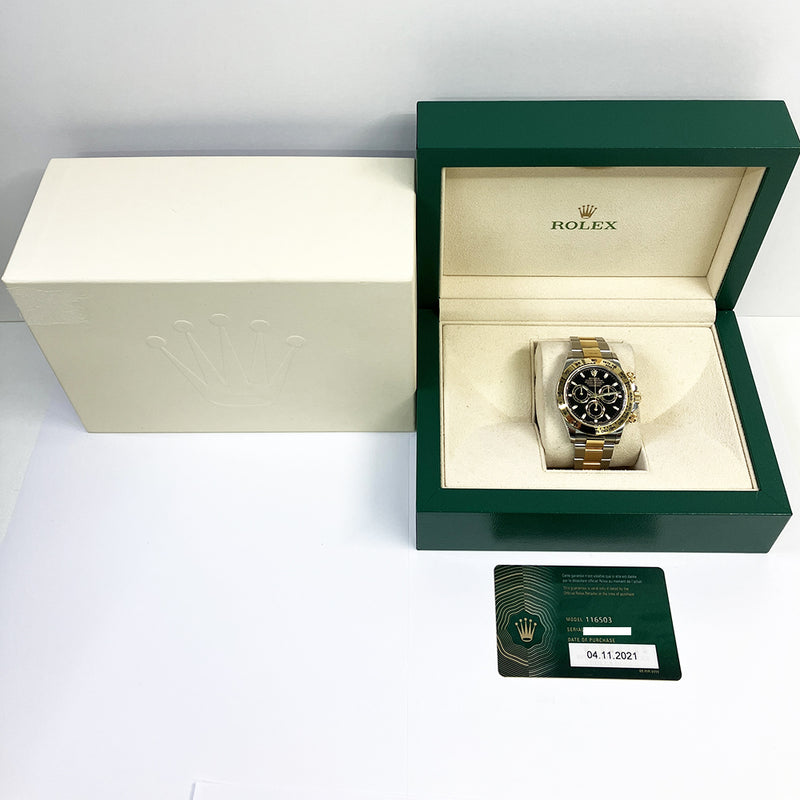 Rolex Cosmograph Daytona 116503 Black Dial Nov 2021