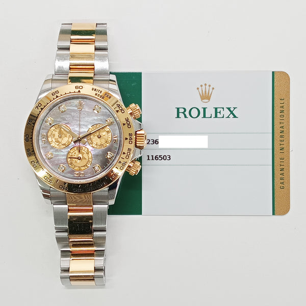 Rolex Cosmograph Daytona 116503 Black MOP Dial Jan 2019