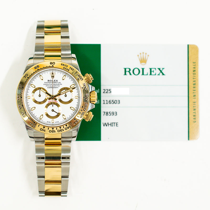 Rolex Cosmograph Daytona 116503 White Dial Apr 2019