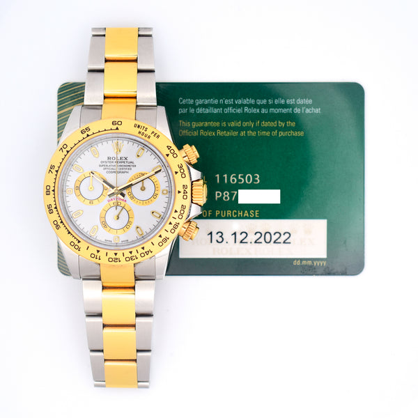 Rolex Cosmograph Daytona 116503 White Dial Dec 2022