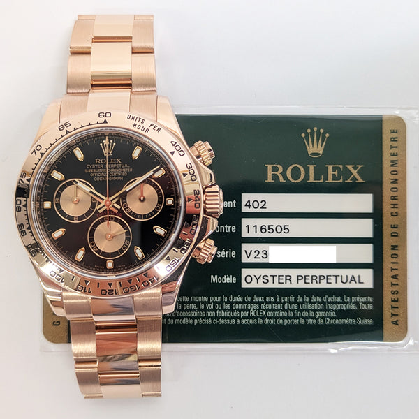 Rolex Cosmograph Daytona 116505 Black Dial Jun 2009