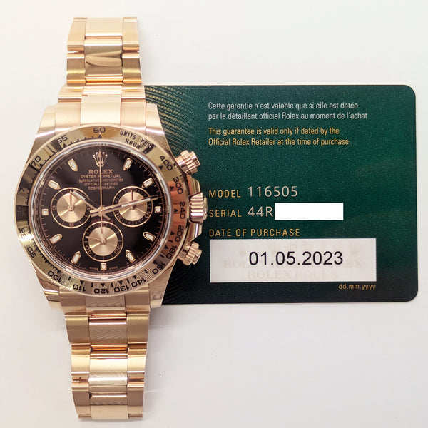 Rolex Cosmograph Daytona 116506 Black Dial May 2023