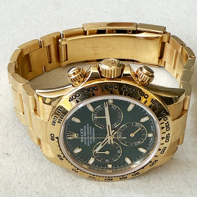Rolex Cosmograph Daytona 116508 Green Dial Dec 2018 – CHRONONATION