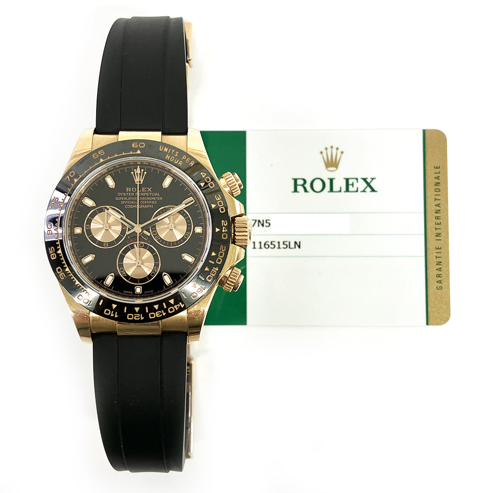 Rolex Cosmograph Daytona 116515LN Black Dial Jul 2017 – CHRONONATION