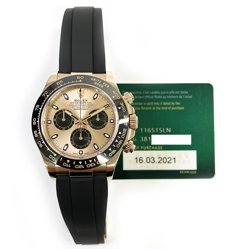 Rolex Cosmograph Daytona 116515LN Pink Dial Mar 2021