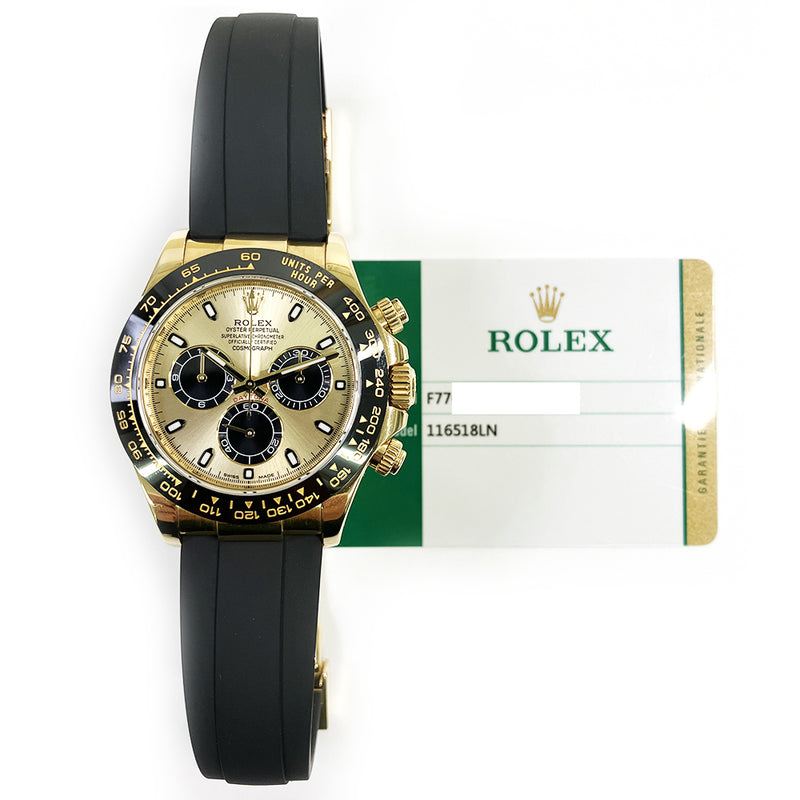 Rolex Cosmograph Daytona 116518LN Champagne Black Oct 2018