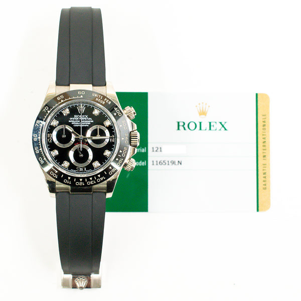 Rolex Cosmograph Daytona 116519LN Black Diamond Dial Sep 2019