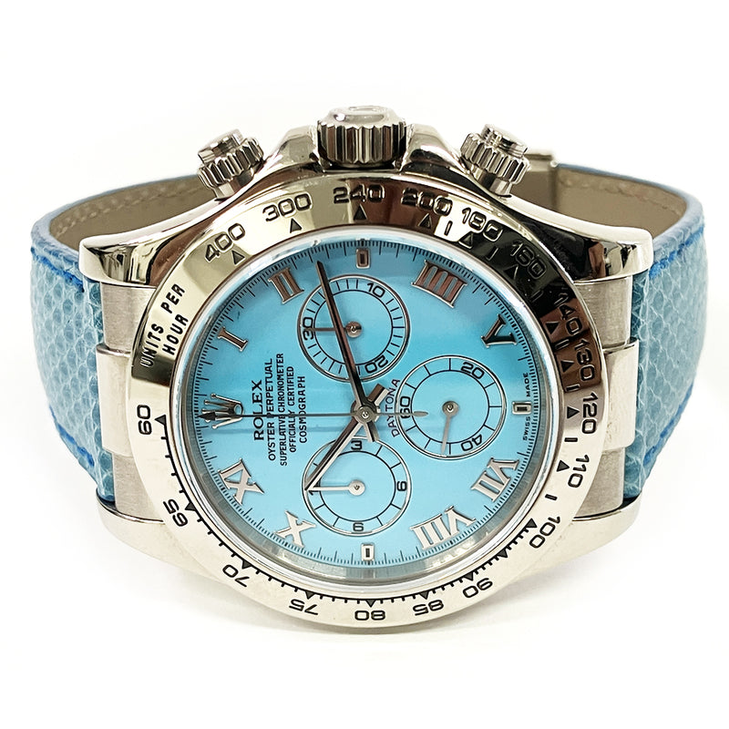 Rolex Cosmograph Daytona 116519 Turquoise Roman Dial Jul 2002