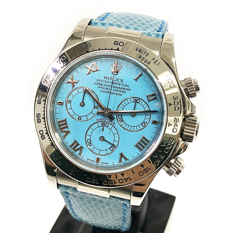 Rolex Cosmograph Daytona 116519 Turquoise Roman Dial Jul 2002