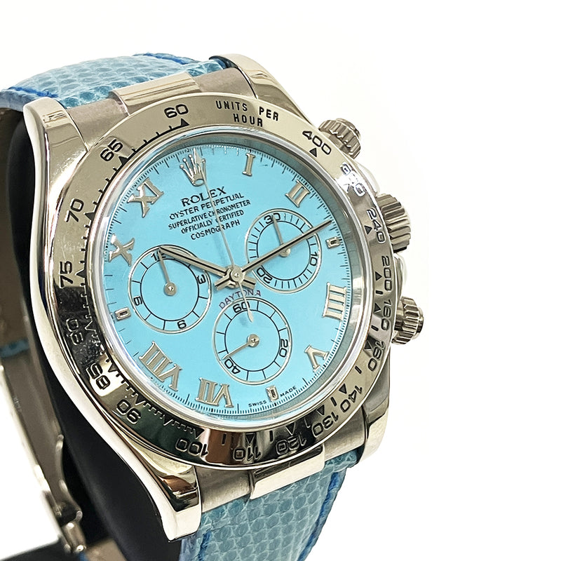 Rolex Cosmograph Daytona 116519 Turquoise Roman Dial Jul 2002