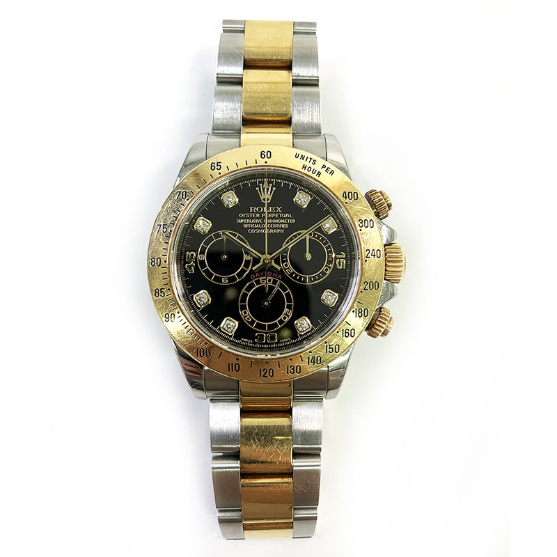 Rolex Cosmograph Daytona 116523 Black Diamond Dial May 2003