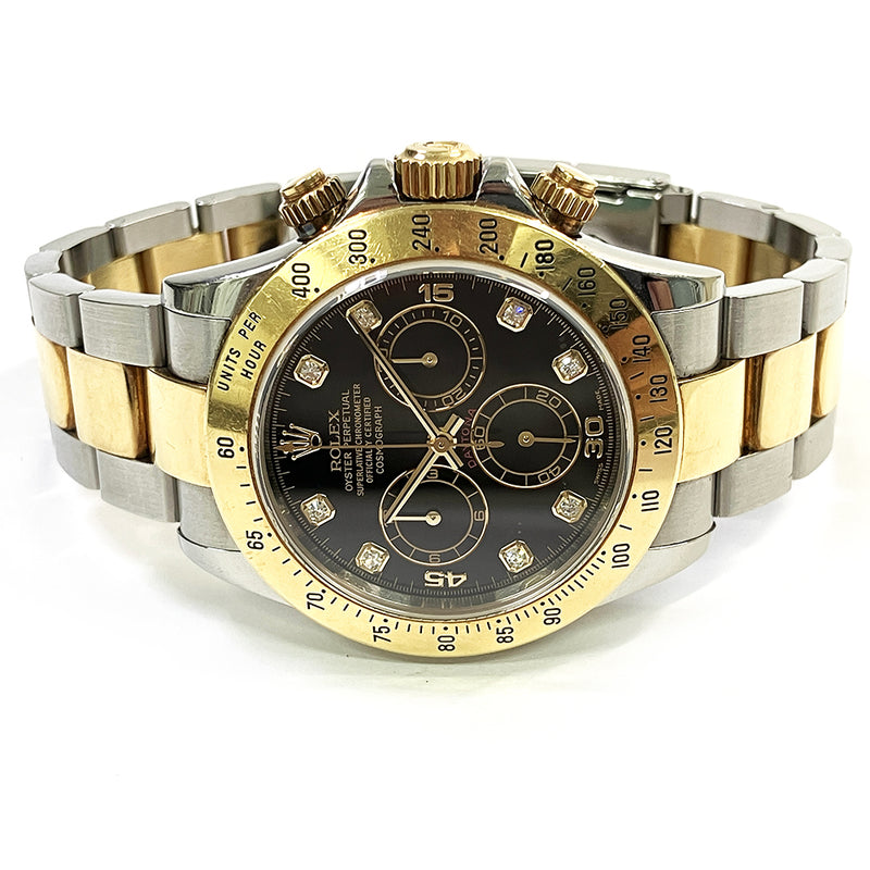 Rolex Cosmograph Daytona 116523 Black Diamond Dial May 2003