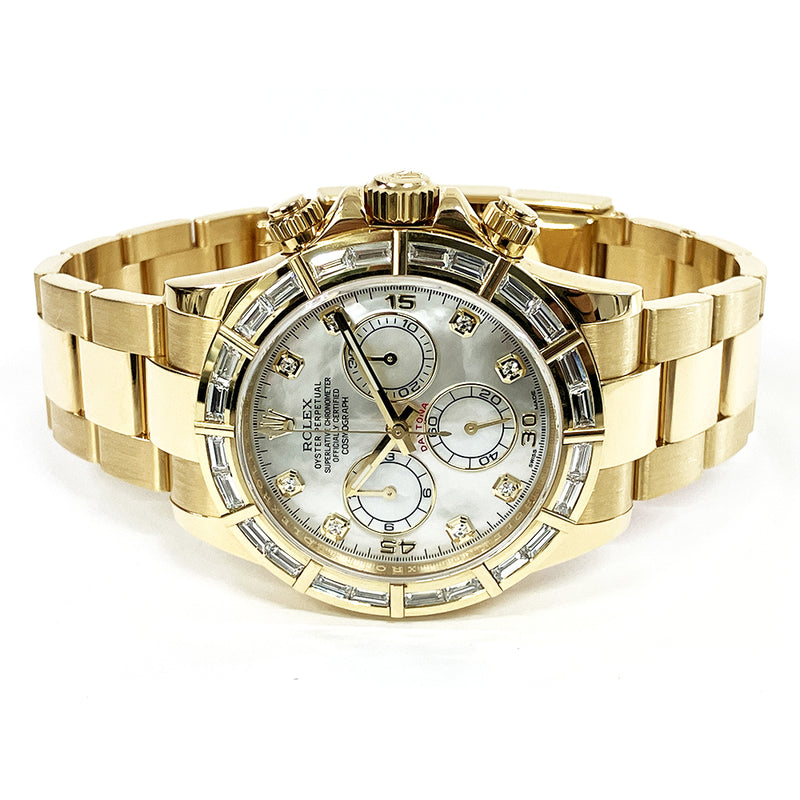 Rolex Cosmograph Daytona 116568BR White MOP Diamond Dial Sep 2011