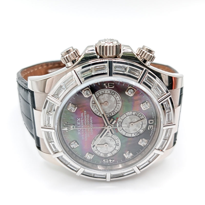 Rolex Cosmograph Daytona 116589BR Black MOP Diamond Dial 
