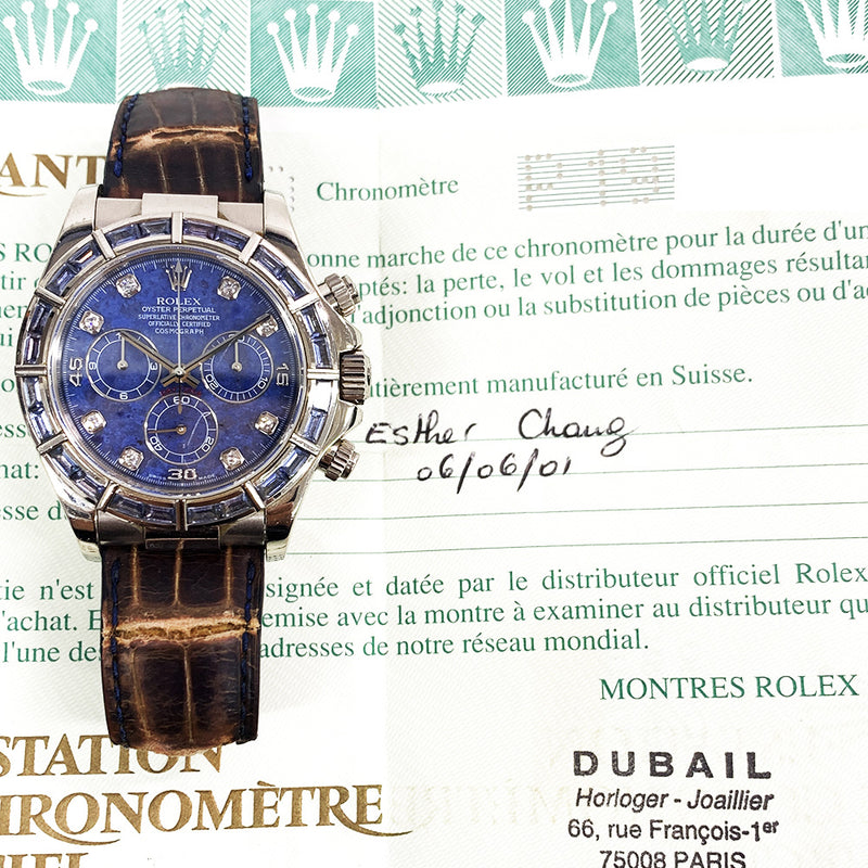 Rolex Cosmograph Daytona 116589SACI Blue Sodalite Dial Jun 2001