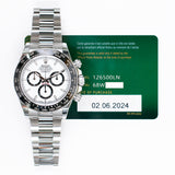 Rolex Cosmograph Daytona 126500LN White Dial Jan 2024