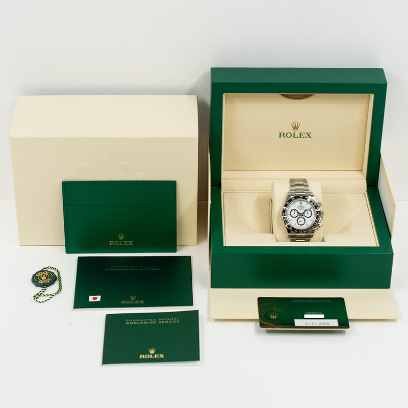 Rolex Cosmograph Daytona 126500LN White Dial Jan 2025