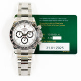 Rolex Cosmograph Daytona 126500LN White Dial Jan 2025