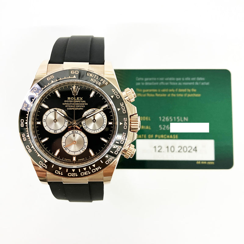 Rolex Cosmograph Daytona 126515LN Black Dial Oct 2024
