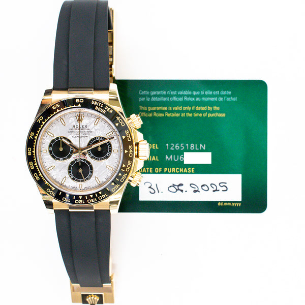 Rolex Cosmograph Daytona 126518LN Meteorite Dial Jul 2025