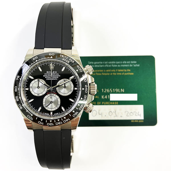 Rolex Cosmograph Daytona 126519LN Black Dial Jan 2024