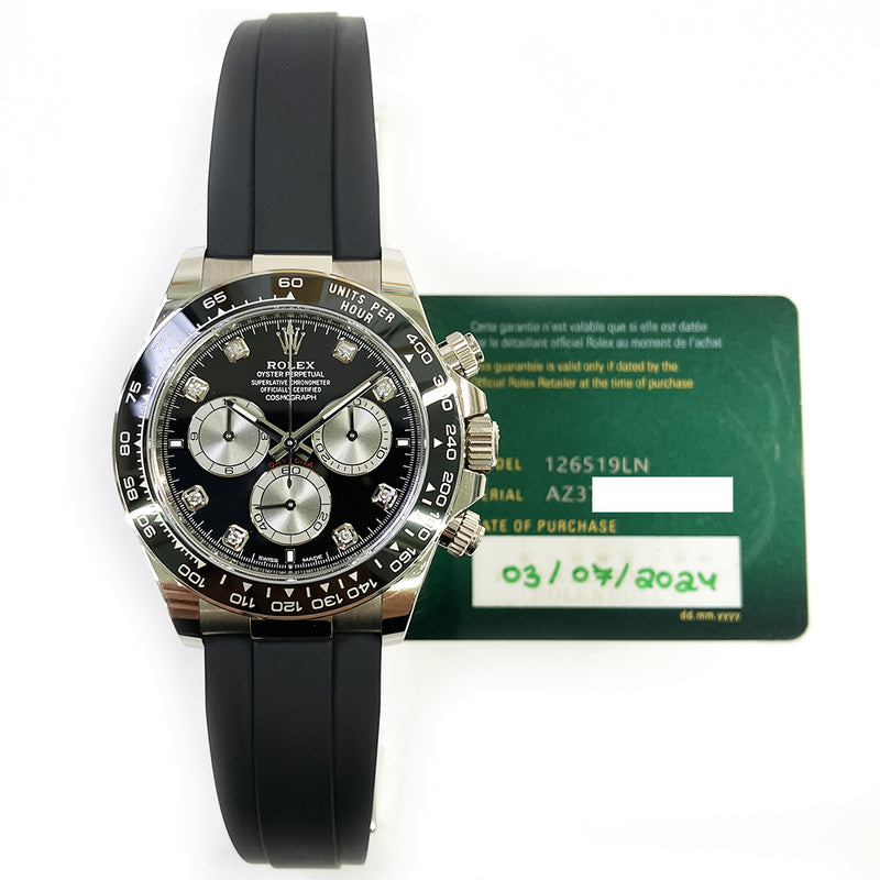 Rolex Cosmograph Daytona 126519LN Black Diamond Dial Jul 2024