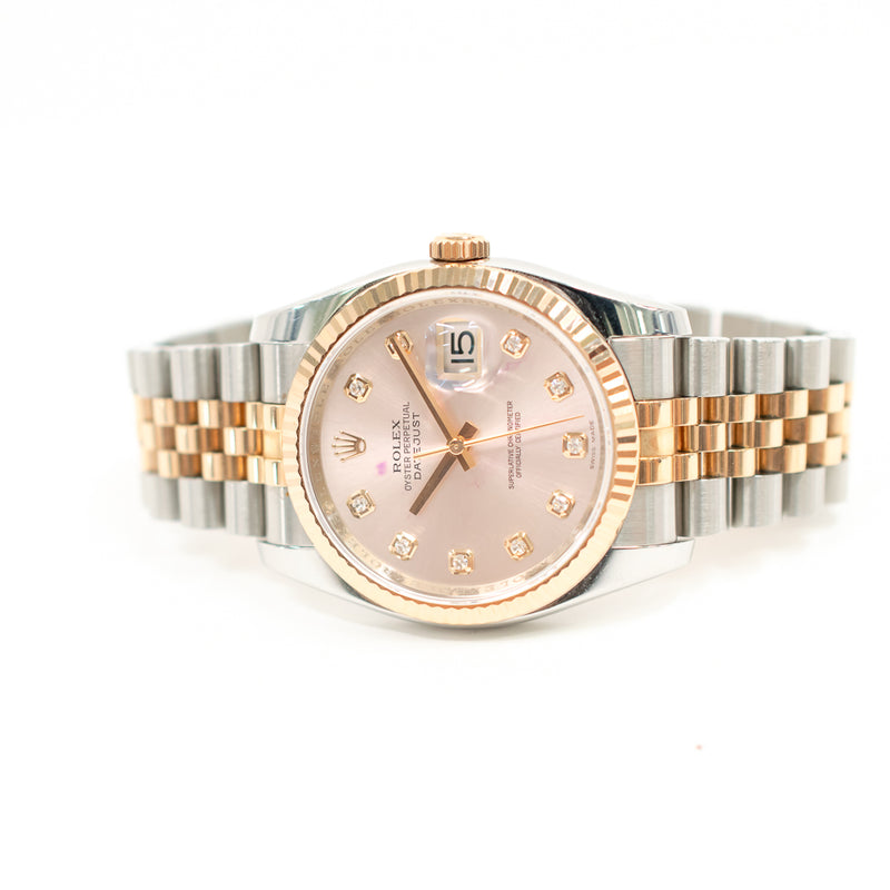 Rolex Datejust 116231 Pink Diamond Dial Nov 2010