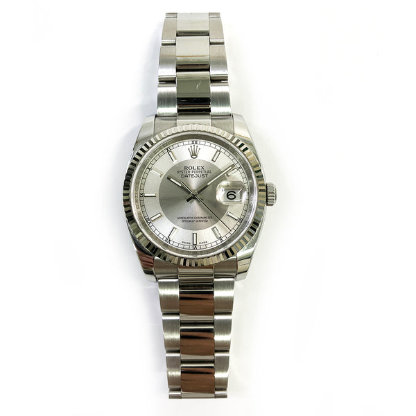 Rolex Datejust 116234 Silver Tuxedo Dial Apr 2016