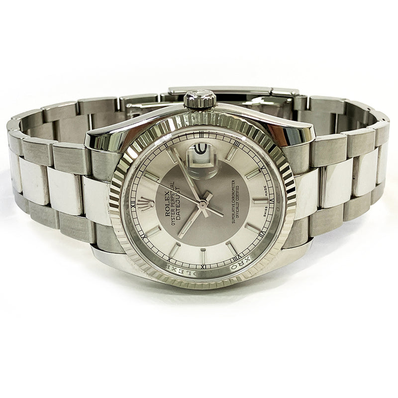 Rolex Datejust 116234 Silver Tuxedo Dial Apr 2016