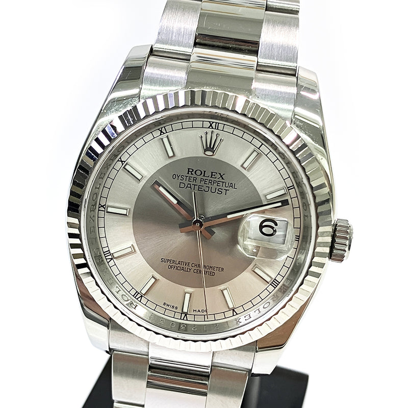 Rolex Datejust 116234 Silver Tuxedo Dial Apr 2016