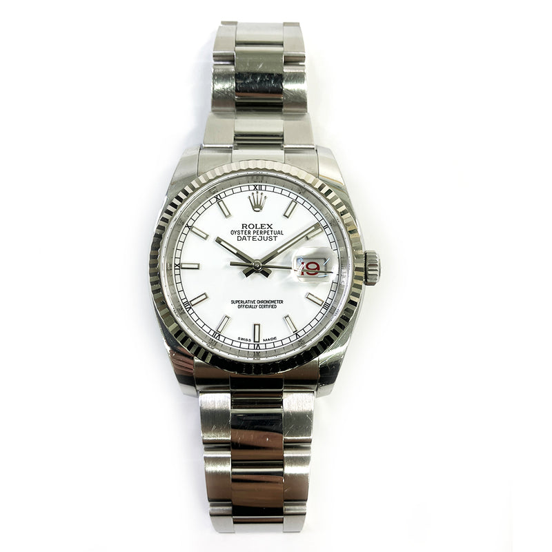Rolex Datejust 116234 White Dial Nov 2016