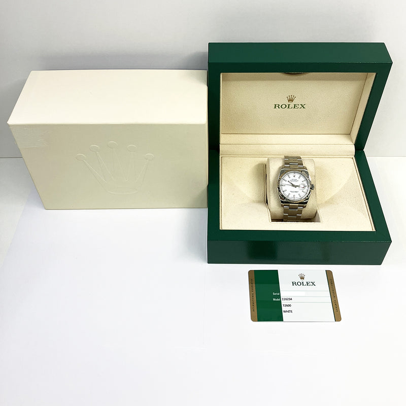 Rolex Datejust 116234 White Dial Nov 2016