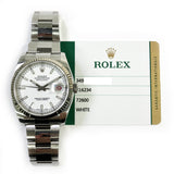 Rolex Datejust 116234 White Dial Nov 2016