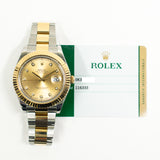 Rolex Datejust 116333G Champagne Diamond Dial Apr 2016