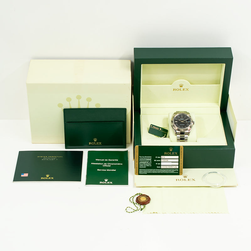 Rolex Datejust 116334 Black Roman Dial Nov 2013 – CHRONONATION
