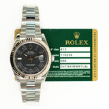 Rolex Datejust 116334 Black Roman Dial Nov 2013