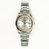 Rolex Datejust 116334 Silver Diamond Dial Apr 2014
