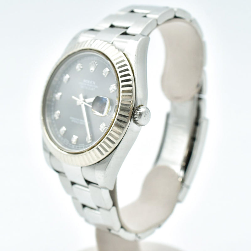 Rolex Datejust 116334 Slate Diamond Dial May 2014